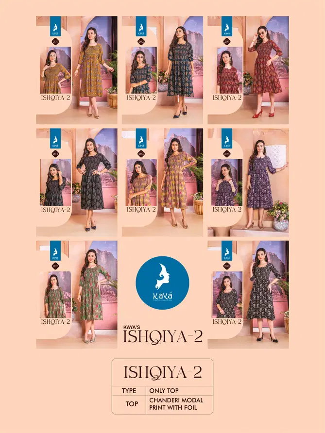 Ishqiya 2 By Kaya Printed Anarkali Kurtis Wholesale Shop In Surat